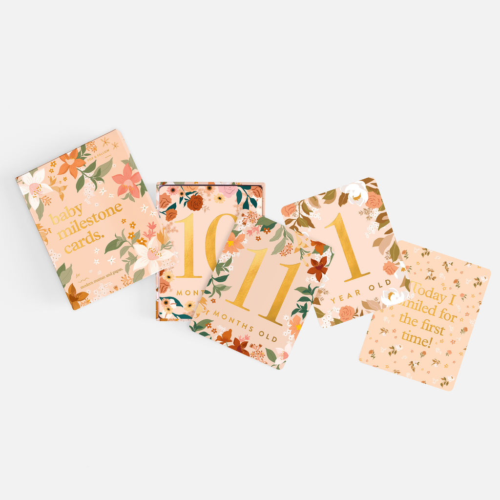 Fox & Fallow - Baby Milestone Cards-Floral.