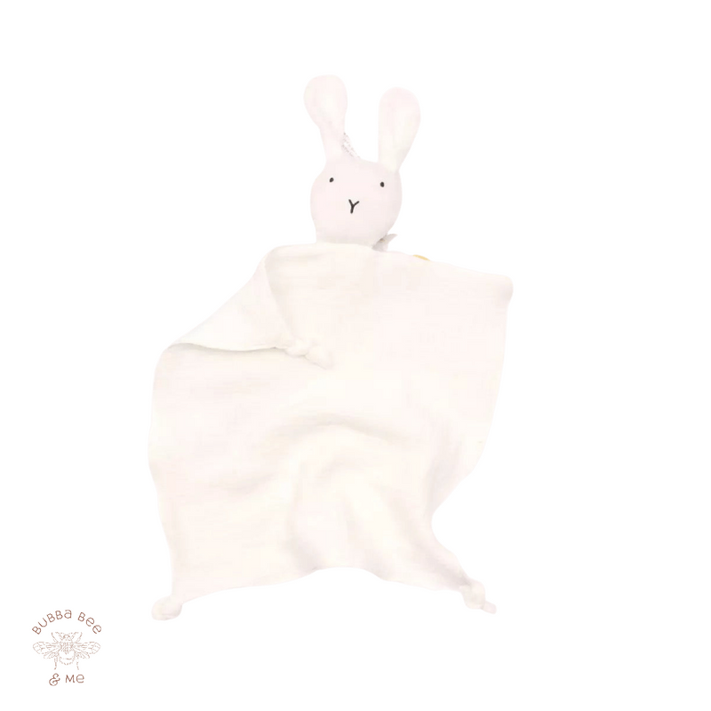 Baby rabbit comforter, White,Bubba Bee & Me.