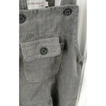 Grey 100% Cotton cord overalls with front pocket, baby boy, Bubba Bee & Me.