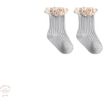 Cotton Socks - Floral Frill.
