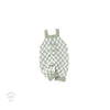 Knitted Check Overalls - Green.
